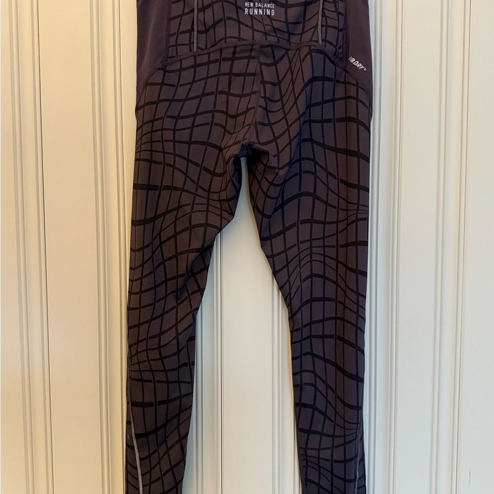 New Balance Purple Geometric Leggings - Picture 6 of 8